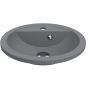 Miraggio Madison Mirastone umywalka 42,5 cm okrągła wpuszczana szary mat 8813473 zdj.1