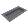 Miraggio Rostriks Tres Mirastone umywalka 80x42 cm prostokątna ścienna szary mat 8813483 zdj.3