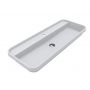 Miraggio Ocean 1000 Mirasoft umywalka 100x40 cm prostokątna wpuszczana biały mat 8813864 zdj.3