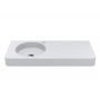 Miraggio Loop L Matt umywalka 100x45 cm prostokątna ścienna biały mat 8813977 zdj.3
