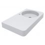 Miraggio Loop umywalka 80x45 cm prostokątna ścienna biała 8814187 zdj.4