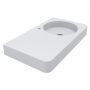 Miraggio Loop R Mirasoft umywalka 80x45 cm prostokątna ścienna biały mat 8814189 zdj.4