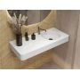 Miraggio Loop umywalka 100x45 cm prostokątna ścienna biała 8814190 zdj.5