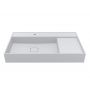 Miraggio Soul Mirasoft umywalka 80x52,5 cm prostokątna ścienna biały mat 8813308 zdj.3