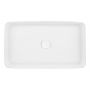 Oltens Solberg umywalka 62x41,5 cm nablatowa prostokątna z powłoką SmartClean biała 40818000 zdj.3