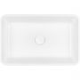 Oltens Fossa umywalka 55x34 cm prostokątna nablatowa biała 40301000 zdj.3