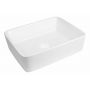 Oltens Forde umywalka 48x37 cm prostokątna nablatowa biała 40314000 zdj.1