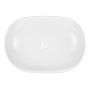 Oltens Hamnes umywalka 60x42,5 cm owalna nablatowa biała 40315000 zdj.3