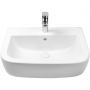 Oltens Vernal umywalka 56x45 cm półokrągła ścienna biała 41002000 zdj.4
