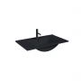 Zestaw Oltens Vernal umywalka z szafką 80 cm czarny mat/szary mat 68015700 zdj.6