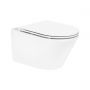 Oltens Jog miska WC wisząca PureRim z deską wolnoopadającą Ovan Slim biały połysk 42036000 zdj.1