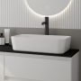 Oltens Hadsel umywalka 50x40 cm nablatowa z powłoką SmartClean biała 40808000 zdj.10