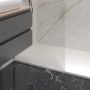 Oltens Bergytan brodzik 100x80 cm prostokątny RockSurface biały 15100000 zdj.7
