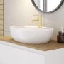 Oltens Hamnes Thin umywalka 51x39 cm nablatowa owalna z powłoką SmartClean biała 41813000 zdj.18