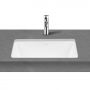 Oltens Drammen umywalka 48x36,5 cm prostokątna podblatowa biała 40106000 zdj.5