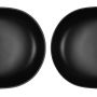 Oltens Hamnes Thin umywalka 49,5x35,5 cm nablatowa owalna z powłoką SmartClean czarny mat 40819300 zdj.10