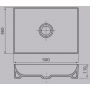 Oristo Floppy umywalka 50x36 cm nablatowa prostokątna biała UBL-FL-50-91 zdj.2