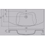 Oristo Flow umywalka 100x50 cm meblowa prostokątna biała UME-FL-100-92 zdj.2