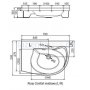 Umywalka meblowa 78 cm prawa Ravak Rosa Comfort N P XJ8P11N0000 zdj.3