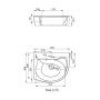 Ravak Rosa umywalka 56,6x46,6 cm prawa biała XJ2P1100000 zdj.2