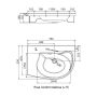 Ravak Rosa Comfort N P umywalka meblowa 78 cm prawa biała XJ8P11N0000 zdj.2
