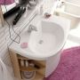 Ravak Rosa Comfort N P umywalka meblowa 78 cm prawa biała XJ8P11N0000 zdj.3