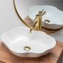 Rea Pearl umywalka 51x37 cm nablatowa biała REA-U0265 zdj.5