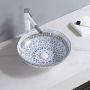 Rea Arte Blue umywalka 40 cm nablatowa okrągła REA-U0267 zdj.4