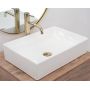 Rea Inga umywalka 51x34 cm nablatowa prostokątna biała REA-U1022 zdj.4