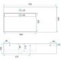 Rea Archi 75 umywalka 75x43 cm prostokątna nablatowa biała REA-U4300 zdj.2