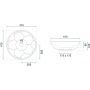 Rea Paris umywalka 41 cm nablatowa okrągła czarny mat REA-U8501 zdj.2