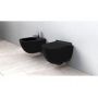 Rea Carlo Mini Rimless miska WC wisząca z deską wolnoopadającą Duroplast/Slim/ZM czarny mat REA-C8405 zdj.3