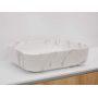 Riho Livit Marmic umywalka 50x39 nablatowa prostokątna biały mat W031003M00 zdj.1