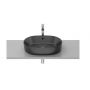 Roca Round umywalka 55x39 cm owalna nablatowa czarny mat A3270Y1080 zdj.1