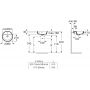 Roca Gap umywalka 40 cm wpuszczana okrągła biała A3270Y4000 zdj.2