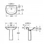 Umywalka 63cm Roca Giralda A327462000 zdj.2