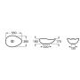 Roca Ohtake umywalka 54x37,5 cm nablatowa A327A13640 zdj.2