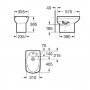 Bidet stojący z powłoką Maxi Clean Roca Dama Senso Compacto & Square A35751700M zdj.2