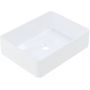 Ruvetti Celina umywalka 48,5x37,5 cm prostokątna nablatowa biała DOL_CE4837 zdj.1