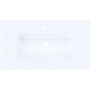 Ruvetti Ivana umywalka 80x45 cm prostokątna wpuszczana biała DOL_IVA80 zdj.3