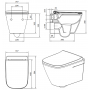 Sanindusa Look miska WC z deską wolnoopadającą wisząca bez kołnierza biały połysk 134936004 zdj.2