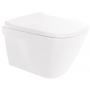 Sanindusa Look miska WC z deską wolnoopadającą wisząca bez kołnierza biały mat 134936604 zdj.1