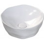Sanindusa Magmma umywalka 42,5 cm okrągła nablatowa biała matowa 147734604 zdj.1