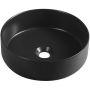 Isvea Infinity Round umywalka 36 cm nablatowa okrągła czarny mat 10NF65036B zdj.1
