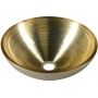 Sapho Murano Soft Brown umywalka 40 cm nablatowa okrągła beżowy/złoty AL5318-67 zdj.1