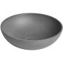 Sapho Turf umywalka 44 cm nablatowa okrągła betonowa czarny granit AR436 zdj.1
