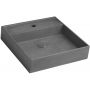 Sapho Quadrado umywalka 46 cm ścienna kwadratowa betonowa czarny granit AR468 zdj.1