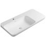 Sapho Niagara umywalka 90x40 cm ścienna prostokątna lewa biały mat WN973 zdj.1