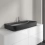 Villeroy & Boch Finion umywalka 100x47 cm prostokątna ścienna-meblowa CeramicPlus Pure Black 41681BR7 zdj.3