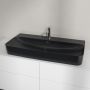 Villeroy & Boch Finion umywalka 100x47 cm prostokątna ścienna-meblowa CeramicPlus Pure Black 41681BR7 zdj.4